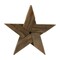 Melrose Set of 2 Wooden Star Hanging Christmas Wall Decoration 15&#x22;